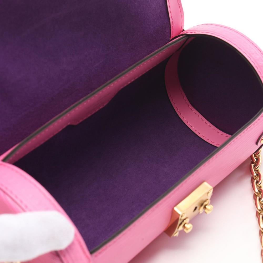Louis Vuitton Pink Handbag Epi Trunk Papillon Leather - Picture 3 of 7